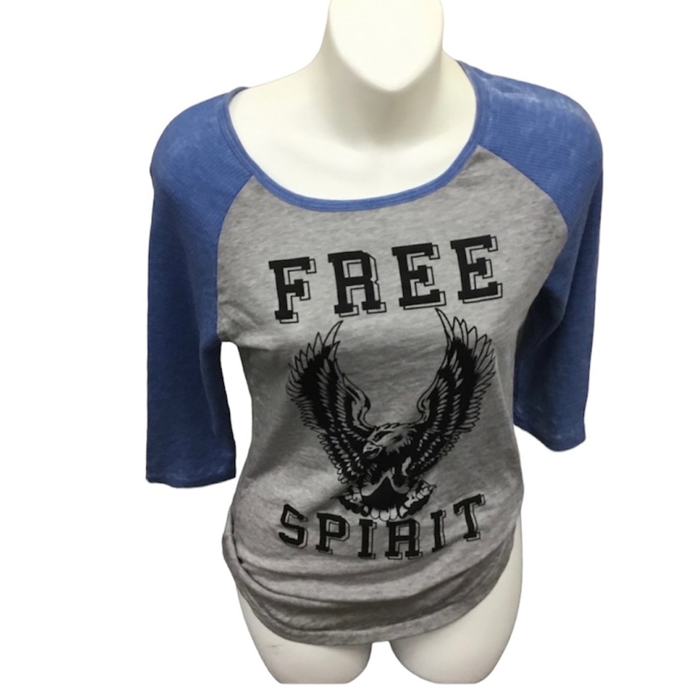 111 Freeze Free Spirit Eagle baseball tee‎ XS